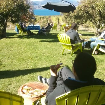Joie Farm Winery - The lawn chairs and pizza at JoieFarm winery on an early Fall day in 2015. - Wine Tasting Room Near Me - Naramata, British Columbia Joie Farm Winery - The lawn chairs and pizza at JoieFarm winery on an early Fall day in 2015. - Wine Tasting Room Near Me - Naramata, British Columbia
