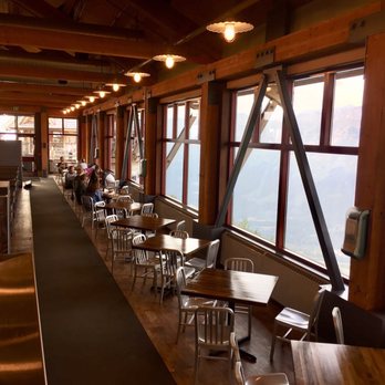 Alyeska Aerial Tram - Bore Tide Deli seating area - Cable Cars Near Me Alyeska Aerial Tram - Bore Tide Deli seating area - Cable Cars Near Me