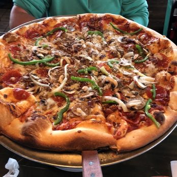 Fully Loaded Pizza Kitchen - Large Fully loaded pizza. Sausage was spicy. - Pizza Near Me - Athens, Georgia