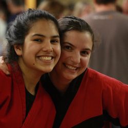 Ridgewood Karate Academy - Payal and Jess always smiling having fun at RKA!