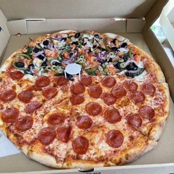 Sal's Pizza - Half veggie/Half pepperoni - Italian Near Me - Winter Haven, Florida Sal's Pizza - Half veggie/Half pepperoni - Italian Near Me - Winter Haven, Florida