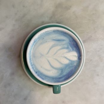 Coffee and Plants - Blue lavender Latte (not worth it) - Coffee & Tea Near Me - Pasadena, California