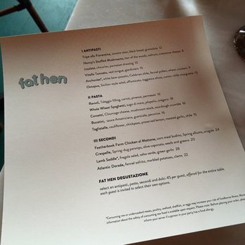 Fat Hen Broadway East - Definitely do the $45 4-course meal! - Italian Near Me - Somerville, Massachusetts Fat Hen Broadway East - Definitely do the $45 4-course meal! - Italian Near Me - Somerville, Massachusetts