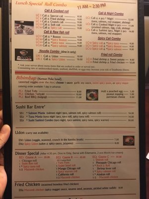 Menu photo 2 Sushi Bon Warren, MI Menu photo 2 Sushi Bon Warren, MI