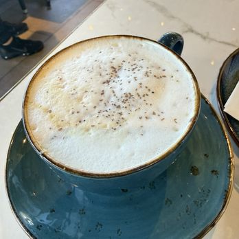 Samos Cafe & Grill - Tahini salted caramel latte - Mediterranean Near Me - Sherman Oaks, California Samos Cafe & Grill - Tahini salted caramel latte - Mediterranean Near Me - Sherman Oaks, California
