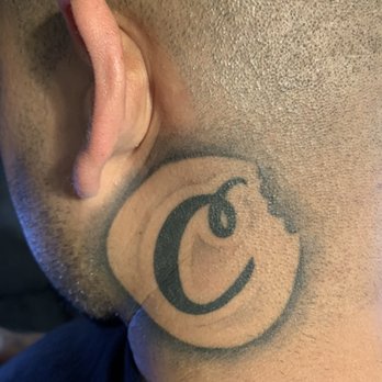 Cookies - Neck tattoo of the Cookies logo. - Men's Clothing Near Me - San Francisco, California