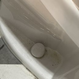 When was the last time these bathrooms were cleaned? When was the last time these bathrooms were cleaned?