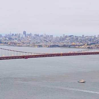 Hawk Hill - Golden Gate Bridge with City Scape - Hiking Near Me - San Francisco, California