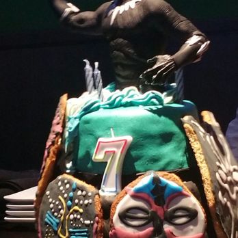 Dave & Buster's Pineville - Every 7 yr old needs a custom Black Panther birthday cake. His mother made it from scratch. - American Near Me - Pineville, North Carolina Dave & Buster's Pineville - Every 7 yr old needs a custom Black Panther birthday cake. His mother made it from scratch. - American Near Me - Pineville, North Carolina