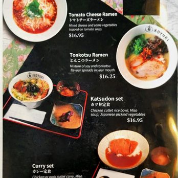 Koyuki Sapporo Ramen - Menu - Ramen Near Me - Vancouver, British Columbia Koyuki Sapporo Ramen - Menu - Ramen Near Me - Vancouver, British Columbia