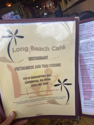 Menu photo 1 Long Beach Cafe Restaurant Lakewood, WA