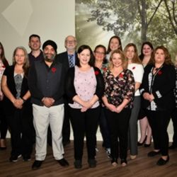 Holistic Healing Arts - Photo of the whole team taken Remembrance Day 2021.