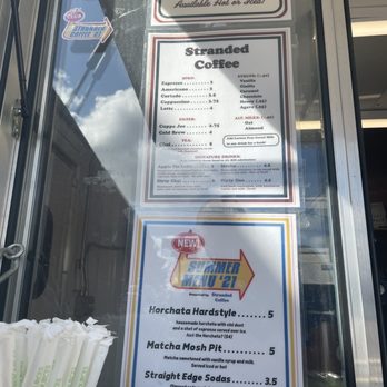 Stranded Coffee - Menu - Coffee & Tea Near Me - San Antonio, Texas