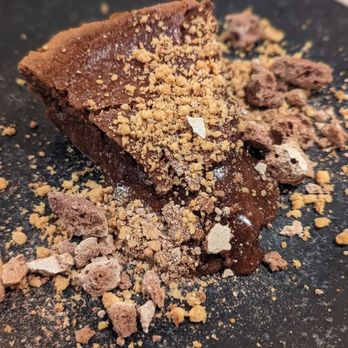 Bar del Pla - Chocolate hazelnut cake...yum. Very molten in a good way. - Tapas Bars Near Me - Barcelona, B Bar del Pla - Chocolate hazelnut cake...yum. Very molten in a good way. - Tapas Bars Near Me - Barcelona, B
