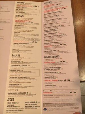 Menu photo 4 Prezzo London, XGL Menu photo 4 Prezzo London, XGL