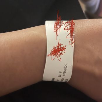 Crab Corner - Hospital wrist band - Seafood Near Me - Las Vegas, Nevada
