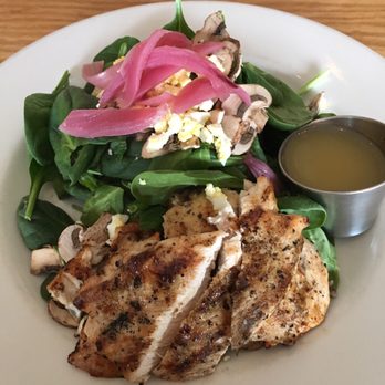 Roots Restaurant and Bar - Grilled chicken spinach salad - New American Near Me - Camas, Washington Roots Restaurant and Bar - Grilled chicken spinach salad - New American Near Me - Camas, Washington