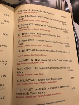 Menu photo 4 La Crêpe Rit du Clown Paris, 75 Menu photo 4 La Crêpe Rit du Clown Paris, 75