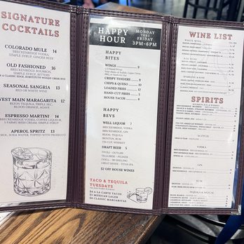 West Main Taproom + Grill - Menu - American Near Me - Parker, Colorado West Main Taproom + Grill - Menu - American Near Me - Parker, Colorado
