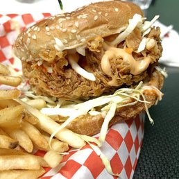 Zinger Burger! 10.99 with fries and drink. Zinger Burger! 10.99 with fries and drink.