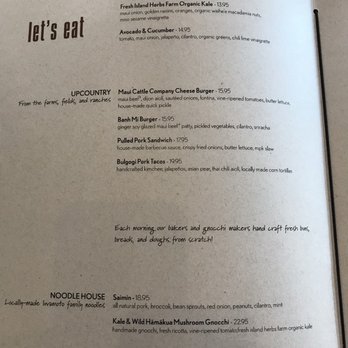 Monkeypod Kitchen - Menu - New American Near Me - Lahaina, Hawaii