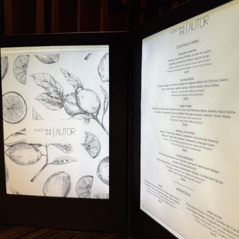 Cocina de Autor - Cocktail menu - Signature Cuisine Near Me - Los Cabos, BCS