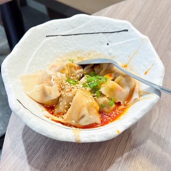 Dumpling Story - Pork Dumplings with Chili Oil and Sesame Sauce - Asian Fusion Near Me - San Francisco, California