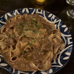Pappardelle al brasto Pappardelle al brasto