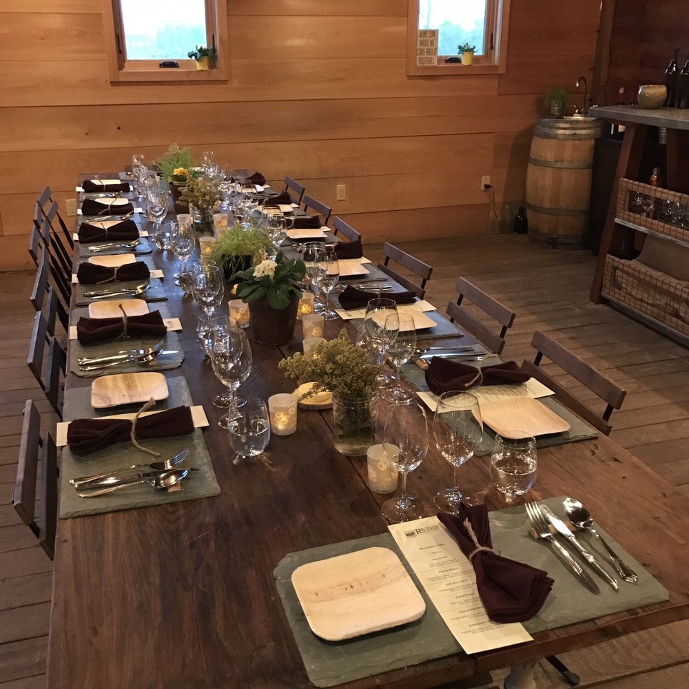 Ravinous Kitchen - Tasting room decked out for our dinner - New American Near Me - Geneva, New York Ravinous Kitchen - Tasting room decked out for our dinner - New American Near Me - Geneva, New York