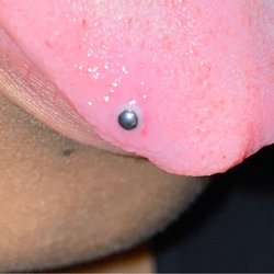 HollyWood Tattoos - Right Side view of the tongue ring! (2021)