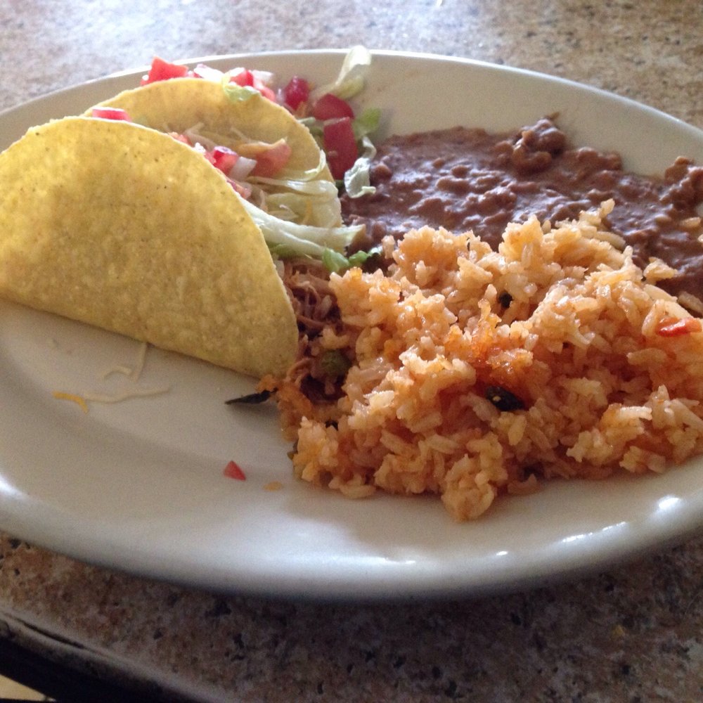 La Fuente - Two tacos plate with rice and beans. - Mexican Near Me - Denver, Colorado La Fuente - Two tacos plate with rice and beans. - Mexican Near Me - Denver, Colorado