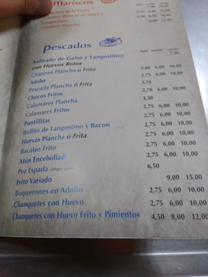 Menu photo 1 Hermanos Serrano Seville, SE