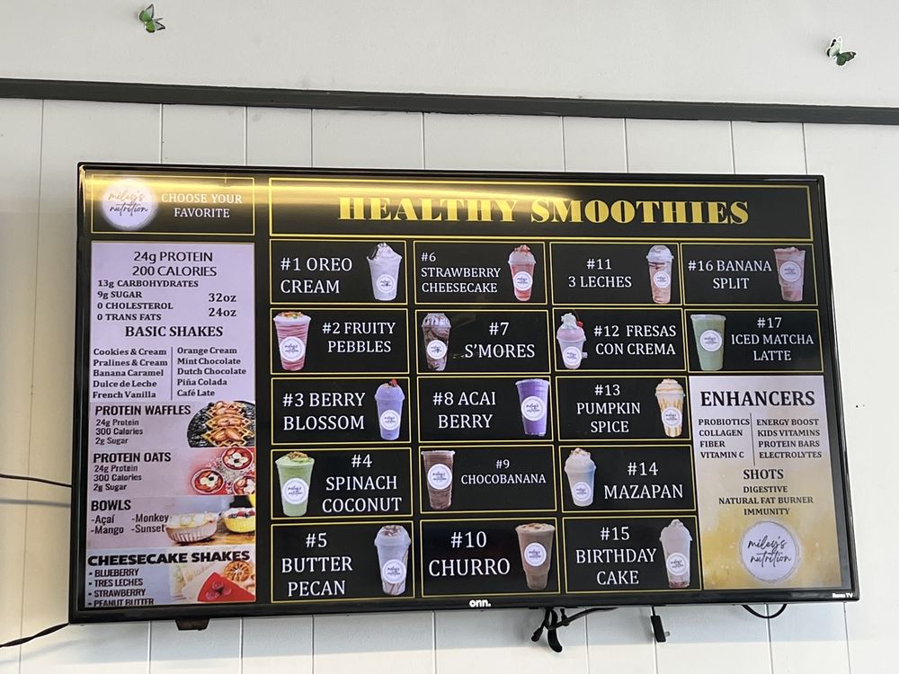 MILEY’S NUTRITION Juice Bars & Smoothies 3516 W North Ave, Stone