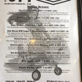 The 377 Brewery - Brewpubs Near Me - Albuquerque, New Mexico The 377 Brewery - Brewpubs Near Me - Albuquerque, New Mexico