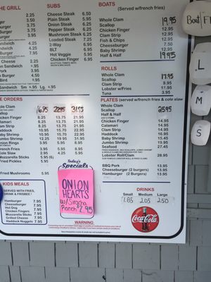 Menu photo 5 Pop's Clam Shell Alton Bay, NH Menu photo 5 Pop's Clam Shell Alton Bay, NH