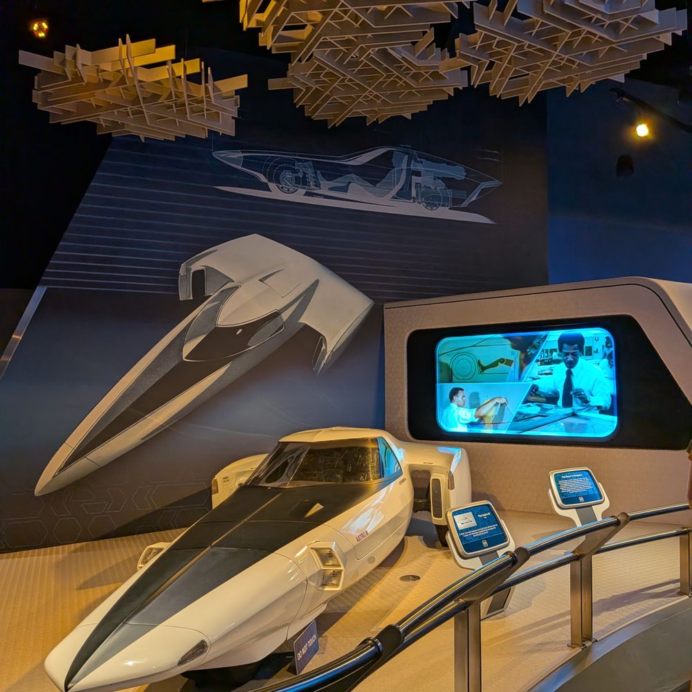 Test Track - The Astro III on display in line at Test Track at World Discovery at EPCOT at Walt Disney World Resort. - Amusement Parks Near Me - Bay Lake, Florida Test Track - The Astro III on display in line at Test Track at World Discovery at EPCOT at Walt Disney World Resort. - Amusement Parks Near Me - Bay Lake, Florida