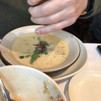 Hudson Garden Grill - Creamy clam chowder - New American Near Me - Bronx, New York Hudson Garden Grill - Creamy clam chowder - New American Near Me - Bronx, New York