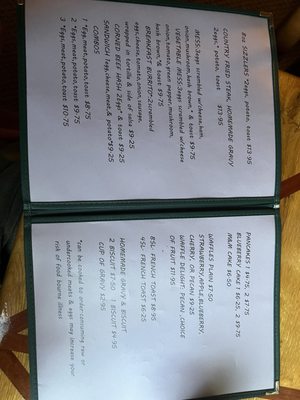 Menu photo 3 Blossom's Restaurant Irons, MI