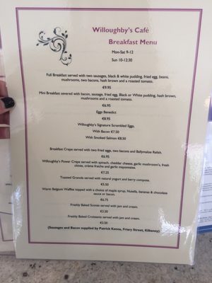 Menu photo 2 Willoughbys Kilkenny, KK