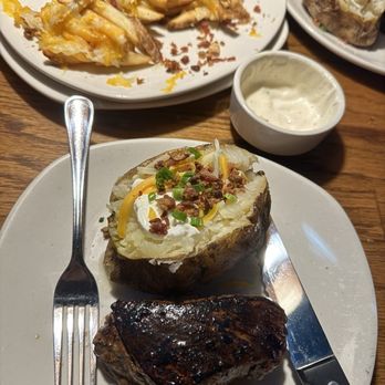 Outback Steakhouse - Aussie cheese fries, steak and potato - Steakhouses Near Me - Covina, California