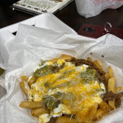 Carne Asada Fries. This use to be our go to spot, but they're portions has gotten so small!