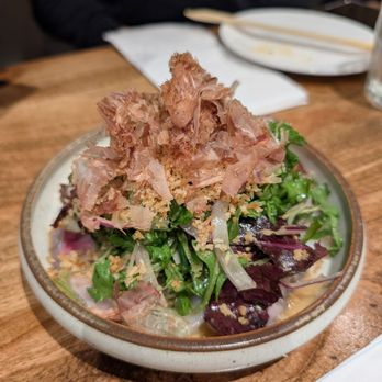 Kiraku - Hamachi and mizu tako carpaccio salad - Tapas/Small Plates Near Me - Berkeley, California