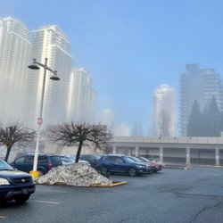 Cariboo Plaza - .. a wider view captured at about the same time as the other (about 9:15 am PST).