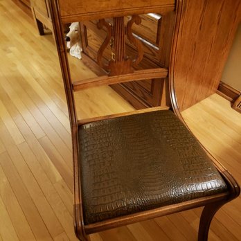 King's Upholstery - a chair purchased at an estate sale with a bad seat . Brought to Kings with my own material and perfection afterwards. - Furniture Reupholstery Near Me - Orland Park, Illinois King's Upholstery - a chair purchased at an estate sale with a bad seat . Brought to Kings with my own material and perfection afterwards. - Furniture Reupholstery Near Me - Orland Park, Illinois