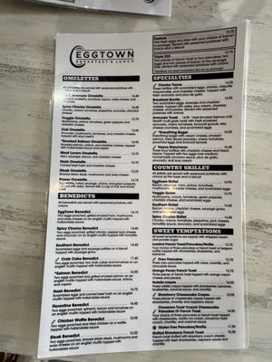 Menu photo 1 Egg Town Bradenton, FL