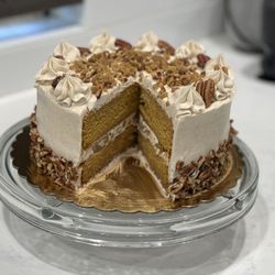 Butter Bakery - Pumpkin praline cake with cream cheese frosting
