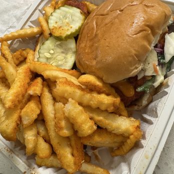 Cosmic Roosters - Received mystery items + fries - Sandwiches Near Me - Rancho Cordova, California