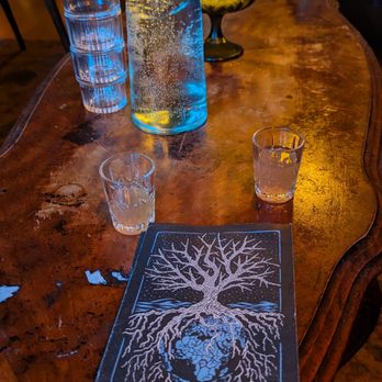 Cloak & Dagger - Our cute little table - Cocktail Bars Near Me - Cleveland, Ohio