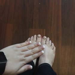 Lovely Nails 2 - Full set gel and pedicure to match.