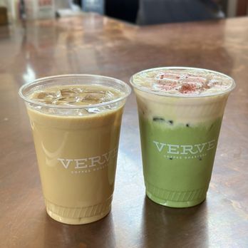 Verve Coffee Roasters - Vanilla latte + strawberry cold foam matcha - Coffee & Tea Near Me - West Hollywood, California Verve Coffee Roasters - Vanilla latte + strawberry cold foam matcha - Coffee & Tea Near Me - West Hollywood, California